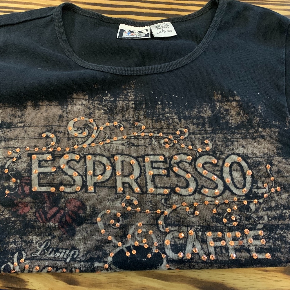 Espresso 3/4 Sleeve Copper Bling Caffe - Picture 3 of 5